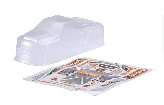 HPI 115515 Bullet MT Clear body with Nitro/Flux (BLACK) Decal