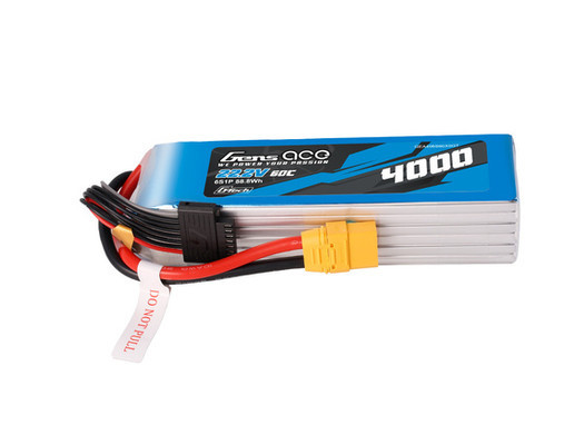 Gens Ace 406S60X9GT G-Tech 6S 4000mAh 60C 22.2V Soft Pack Lipo Battery (XT90)