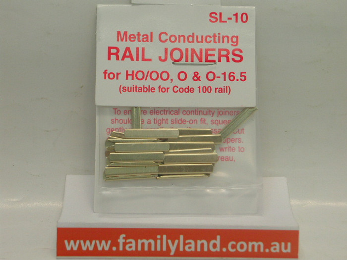 Peco SL-10 Rail Joiners for HO/OO & O-16.5 Suit Code 100 Rail 24pcs