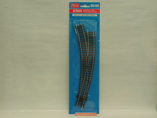 Peco ST245 HO/OO Code 100 Left Hand Curved Turnout