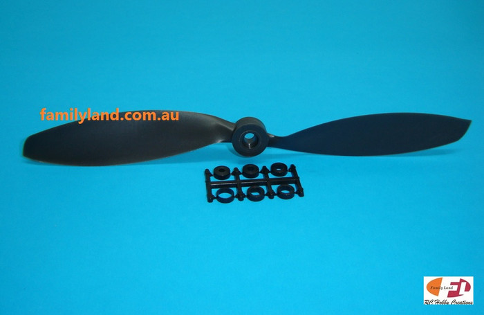 Blue Bird 0720 Propeller 10x8 w/Adaptor Slow Flyer Br/less EP