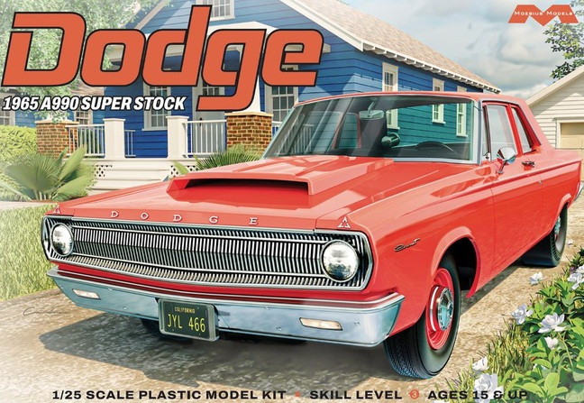 Moebius 2460 Dodge 1965 A990 Super Stock Model Kit 1/25