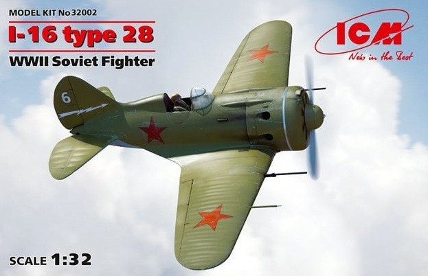 ICM 32002 I-16 Type 28 WWII Soviet Fighter 1/32