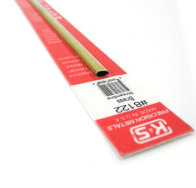 K&S 8122 BRASS STREAMLINE (12in LONG)