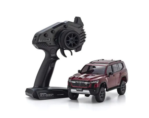 Kyosho 32538MR MINI-Z 4x4 readyset Toyota LAND CRUISER 300 GR SPORT Dark Red Mica Metallic  1/24