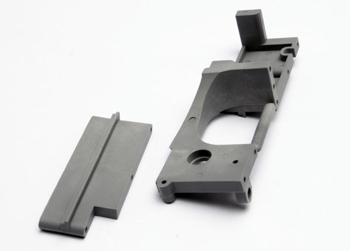 Traxxas 4825A Stiffners, chassis (l & r) (grey) (Nitro 4-Tec)