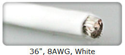 Castle Creations 011002900 Wire 8 AWG 36in White