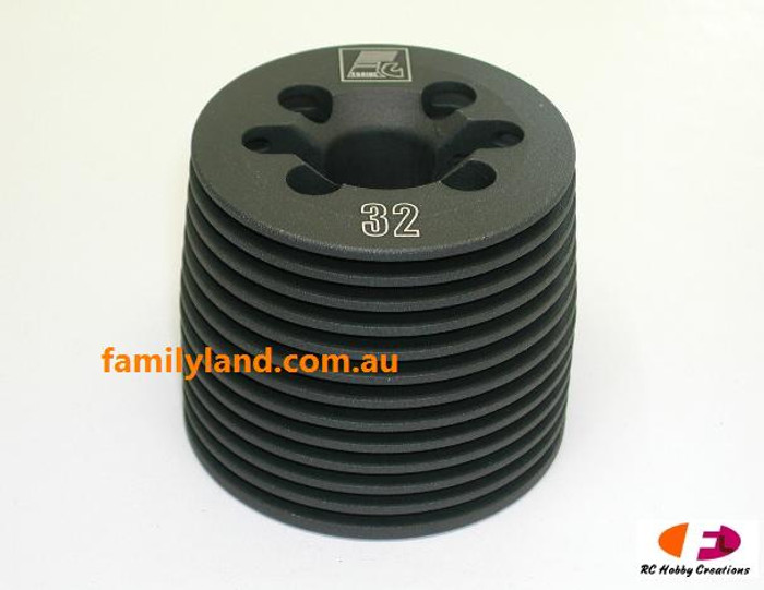 Force CH3201A Cylinder Head (.32 Engine)Black Gray Color-Casting