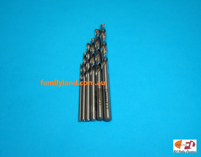 Bordo Assorted Jobber Drill Bits 1.5mm, 2mm, 2.5mm, 3mm, 3.5mm, 4mm (1pc of Each) Bordo Assorted Jobber Drill Bits 1.5mm, 2mm, 2.5mm, 3mm, 3.5mm, 4mm (1pc of Each)