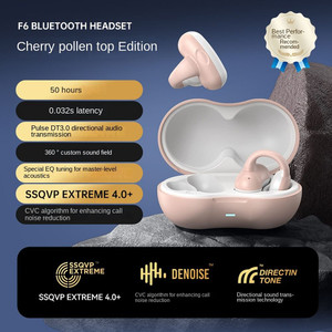 Bone Conduction Bluetooth 5.3 Headphones Ear Clip-On Wireless Sports Earphone Noise Reduction Heads K484-FQZCO_2AMX82DQ Bone Conduction Bluetooth 5.3 Headphones Ear Clip-On Wireless Sports Earphone Noise Reduction Heads K484-FQZCO_2AMX82DQ