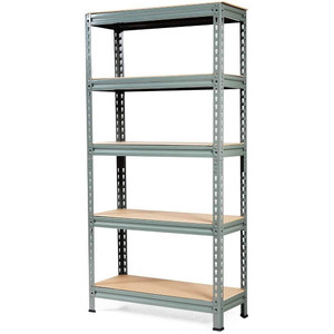 Heavy Duty 60 inch Adjustable 5-Shelf Metal Storage Rack in Gray Q280-GRAAB6088 Heavy Duty 60 inch Adjustable 5-Shelf Metal Storage Rack in Gray Q280-GRAAB6088