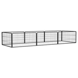 Dog Playpen Black Powder-coated steel 39.4x19.7 in Panels A949-3115967 Dog Playpen Black Powder-coated steel 39.4x19.7 in Panels A949-3115967