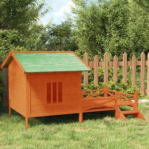 Dog Kennel Brown Solid pine wood Large Durable Dog Kennel A949-172270 Dog Kennel Brown Solid pine wood Large Durable Dog Kennel A949-172270