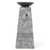 48 Inch Propane Fire Bowl Column with Lava Rocks and PVC Cover-Gray - Color: Gray D681-NP10641HS