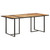  Dining Table Natural Mango Wood Solid mango wood, powder-coated iron A949-320695