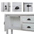 Farmhouse Solid Wood Sofa Table with Storage Drawers in Rustic White Finish Q280-AWLTSEH256175953