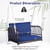 Single Person Hanging Seat with Seat and Back Cushions-Navy - Color: Navy D681-HW71333NY