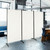 6-Ft White 3-Panel Room Divider Screen with Steel Base and Heavy Duty Hinges Q280-SFTPRDW6901598