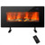 36 Inch Electric Wall Mounted Freestanding Fireplace with Remote Control-Black B593-FP10068US