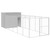  Dog House Light Grey Galvanized Steel Large Durable Dog House A949-3189139