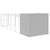  Dog House Light Grey Galvanized Steel Large Durable Dog House A949-3189139