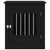  Dog Crate Furniture Black Engineered Wood 25.4x31.5x28.0 in A949-838331
