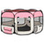  Dog Playpen Pink and cream Polyester 49.2 in x 49.2 in x 24.0 in A949-171011