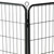  Dog Playpen Black Powder-coated steel A949-275492