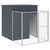  Dog House Anthracite Galvanized Steel Large Durable Dog House A949-3189099