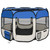  Dog Playpen Blue and cream Polyester, steel 35.4 x 35.4 x 22.8 in A949-171013