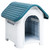  Dog House Blue and White Polypropylene Small Durable Dog House A949-152225