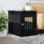  Dog Crate Furniture Black Engineered wood, steel 21.7x31.5x26.8 in A949-838324