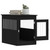  Dog Crate Furniture Black Engineered wood, steel 21.7x31.5x26.8 in A949-838324