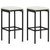  Bar Set Black PE rattan Standard Bar Set Rectangular A949-313473