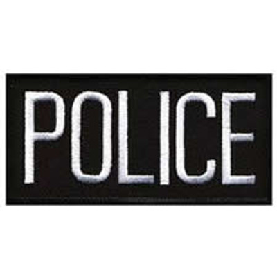 Police Front Patch 4x2"