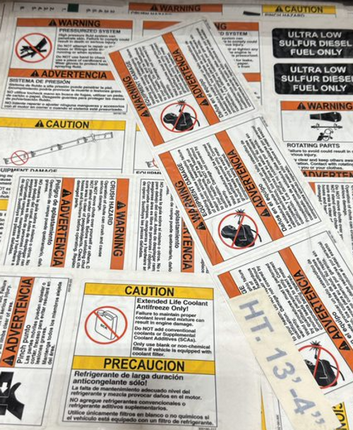 LABEL KIT, K2100, FIXED HOPPER