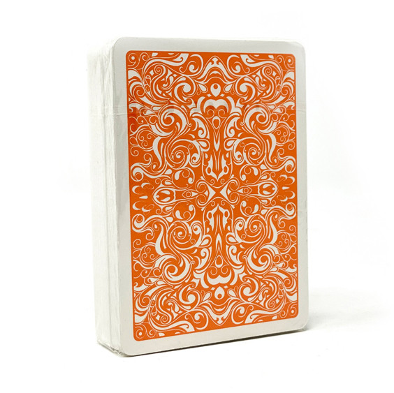Virgolone 100% Plastic Playing Cards - Orange