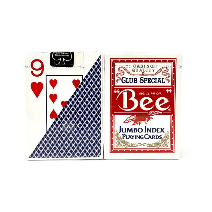 Bee Poker Jumbo Index Playing Cards - 1 Gross (144 Decks)