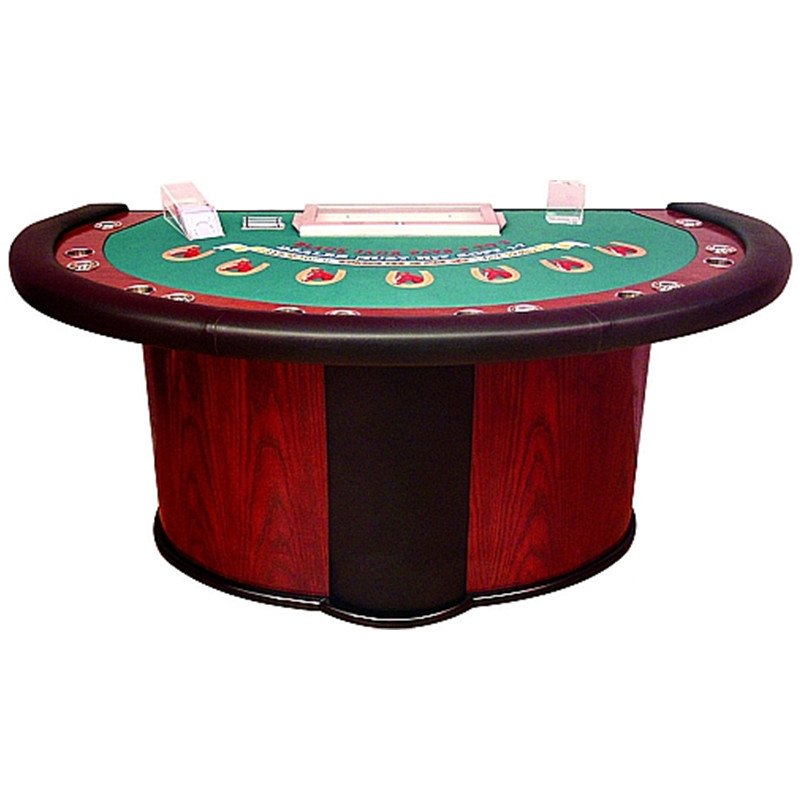 Blackjack Table: #BJTB-1230 Stationary Table with Solid Wooden