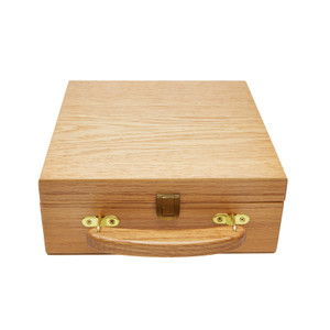Chip Case: Oak, with Removable Trays, 200 Chip Capacity