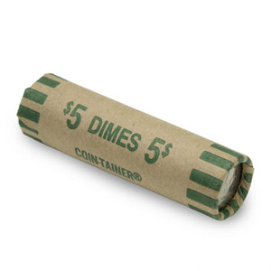 Preformed Coin Wrappers for DIMES. Come 1000 Coin Preformed Wrapper to a box. Heavy duty kraft paper Preformed Coin Wrappers for DIMES. Come 1000 Coin Preformed Wrapper to a box. Heavy duty kraft paper