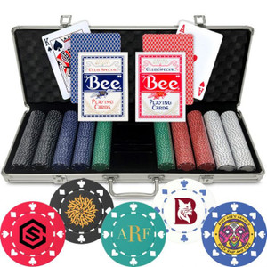 Custom Poker Chip Set - 500 Chips Custom Poker Chip Set - 500 Chips