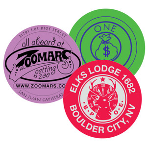 Custom 1-1/2" Plastic Token - Minimum Quantity 250 Custom 1-1/2" Plastic Token - Minimum Quantity 250