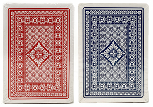 Gemaco Plastic Cards: Monte Carlo, Narrow Size, Regular Index, Red and Blue Set Gemaco Plastic Cards: Monte Carlo, Narrow Size, Regular Index, Red and Blue Set