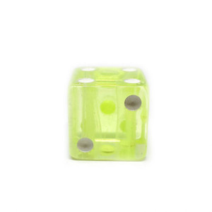 Tropical Colors Dice Collection: Lemon Color 1" Tropical Dice, per pair Tropical Colors Dice Collection: Lemon Color 1" Tropical Dice, per pair