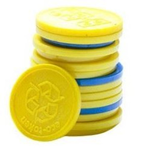 Environmentally Friendly Eco Token 1.37" (35mm) - Min Qty 1,000