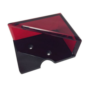 Discard Holder: Red Lucite, 1-Deck