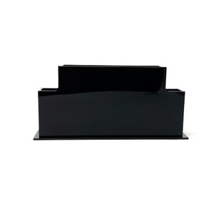 Keno Ticket and Crayon Holder: Black, Square Corners Keno Ticket and Crayon Holder: Black, Square Corners