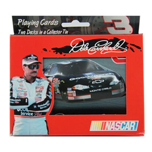 Playing Cards: Nascar / Dale Earnhardt Two-Deck Set in Metal Tin
