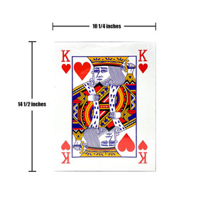 Super Jumbo Playing Cards: Super Jumbo Playing Cards,Full Deck Plastic Coated 10-1/4" x 14-1/2"